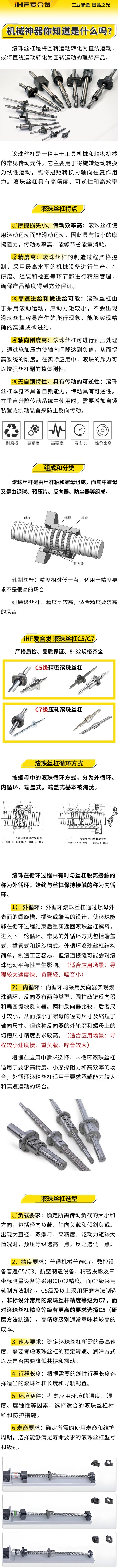 愛合發(fā)：機械神神器，滾珠絲杠循環(huán)方式