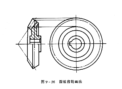 機(jī)械制圖教程：直齒圓錐齒輪的畫(huà)法